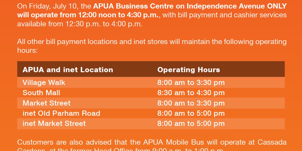 Service Advisory Notice